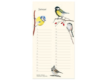 Lade das Bild in den Galerie-Viewer, Kalender Januar mit bunten Meisen
