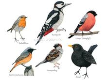 Load image into Gallery viewer, Ausschnitt Vögel untere Hälfte