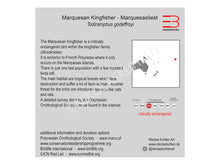 Lade das Bild in den Galerie-Viewer, Marquesaliest Infokarte englisch