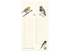 Lade das Bild in den Galerie-Viewer, Kalender Juli mit Rot-, Blau- und Schwarzkehlchen
