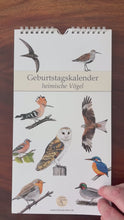 Laden und Abspielen von Videos im Galerie-Viewer, Geburtstagskalender Vögel, Vogelkalender, Dauerkalender, Kalender ohne Datum

