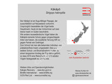 Lade das Bild in den Galerie-Viewer, Kakapo Infokarte deutsch
